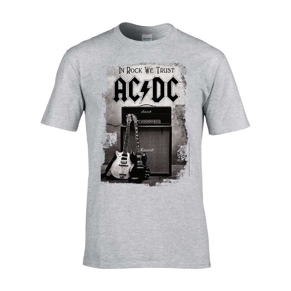 AC/DC - In Rock We Trust (Grey) - T-shirt - PHD