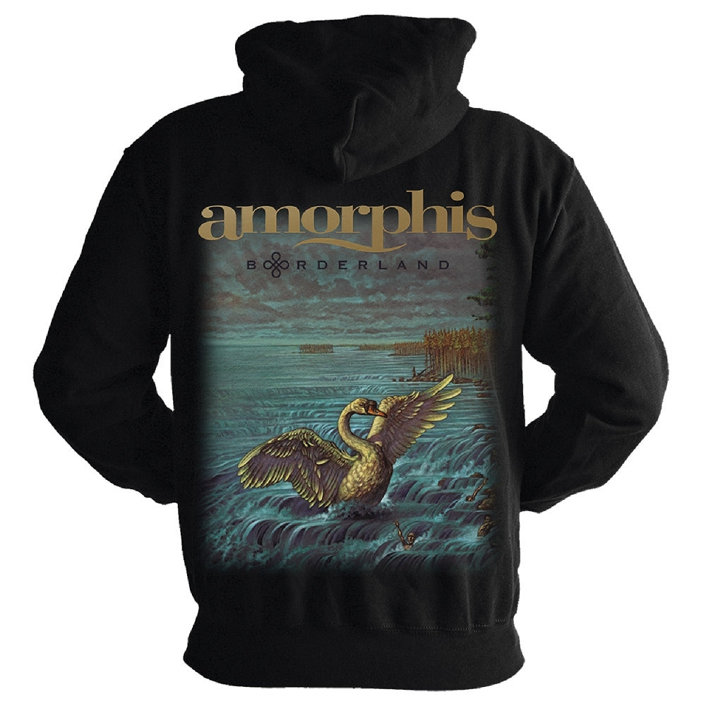Amorphis - Borderland - Hooded Sweat Shirt Zip - Reigning Phoenix Music - Image 2