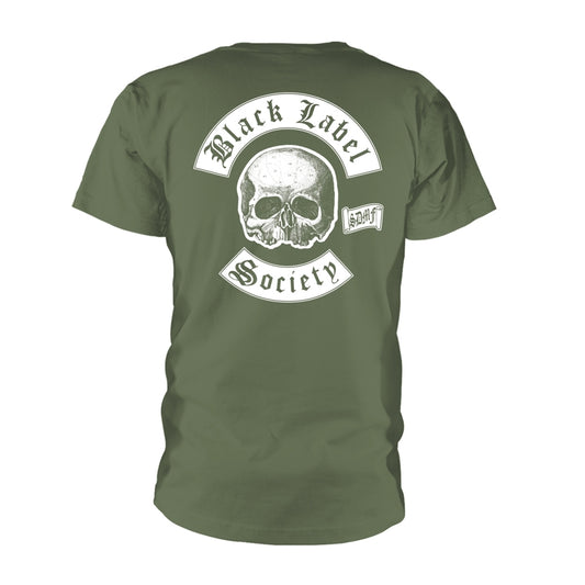 Black Label Society - Skull Logo Pocket (olive) - T-shirt - PHD - Image 2