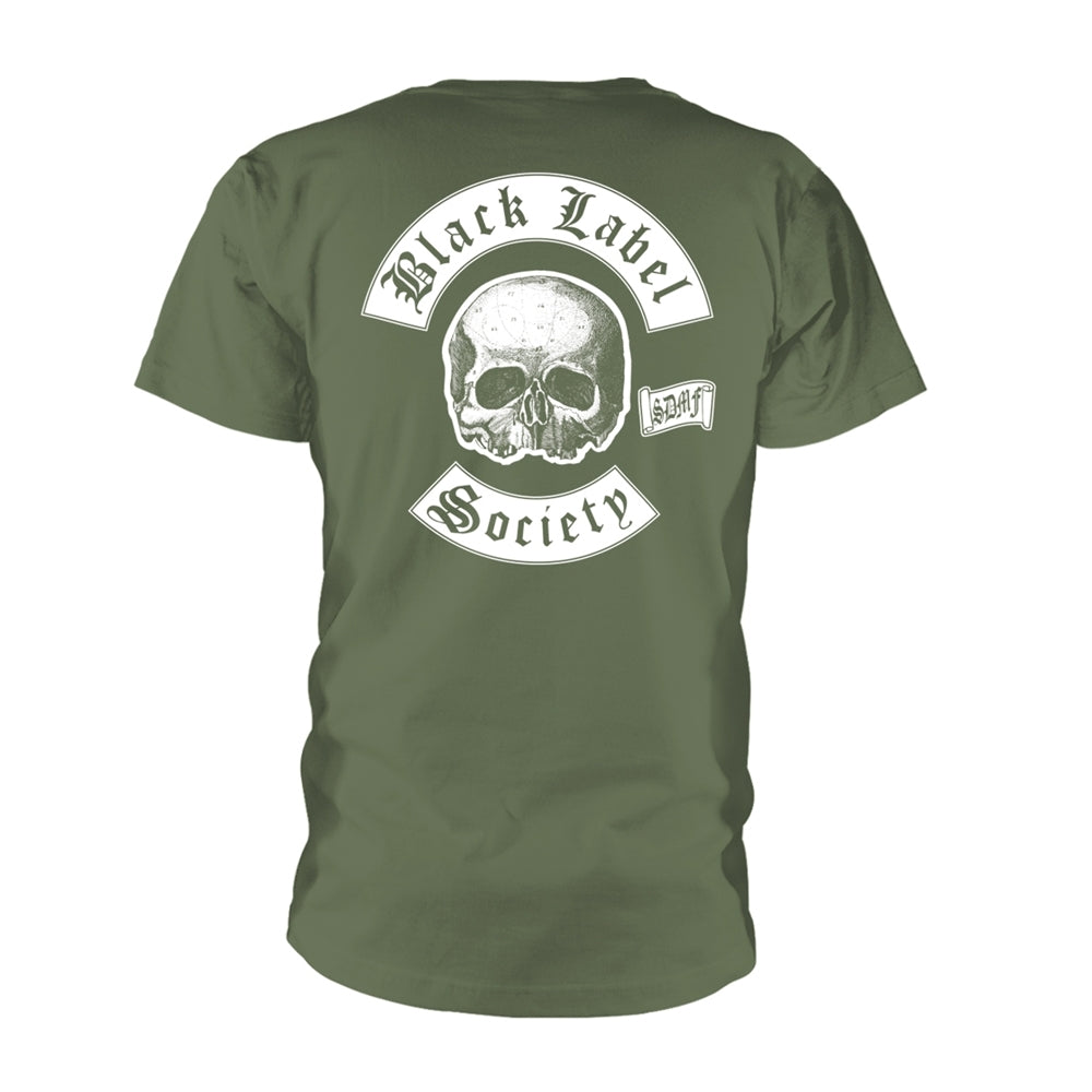 Black Label Society - Skull Logo Pocket (olive) - T-shirt - PHD - Image 2