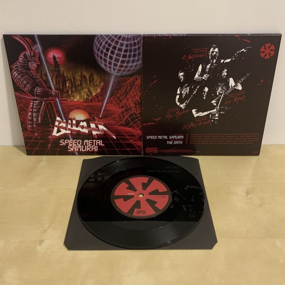 Butcher - Speed Metal Samurai - 7" vinyl - Osmose Productions - Image 2