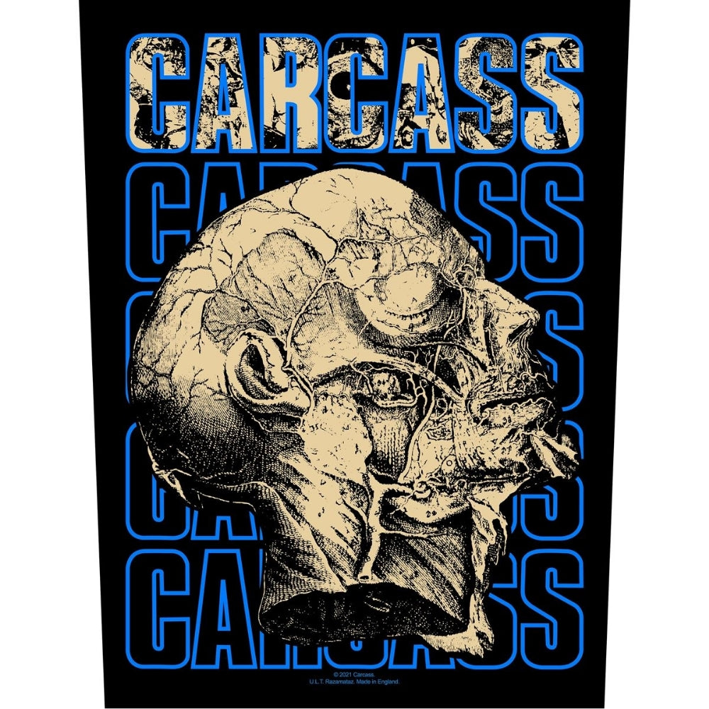 Carcass - Necro Head - BACKPATCH - Razamataz