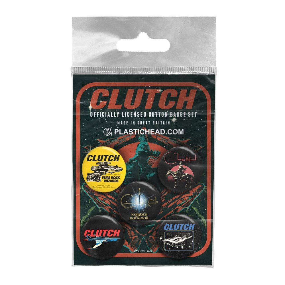 Clutch - Clutch - BUTTON BADGE SET - PHD
