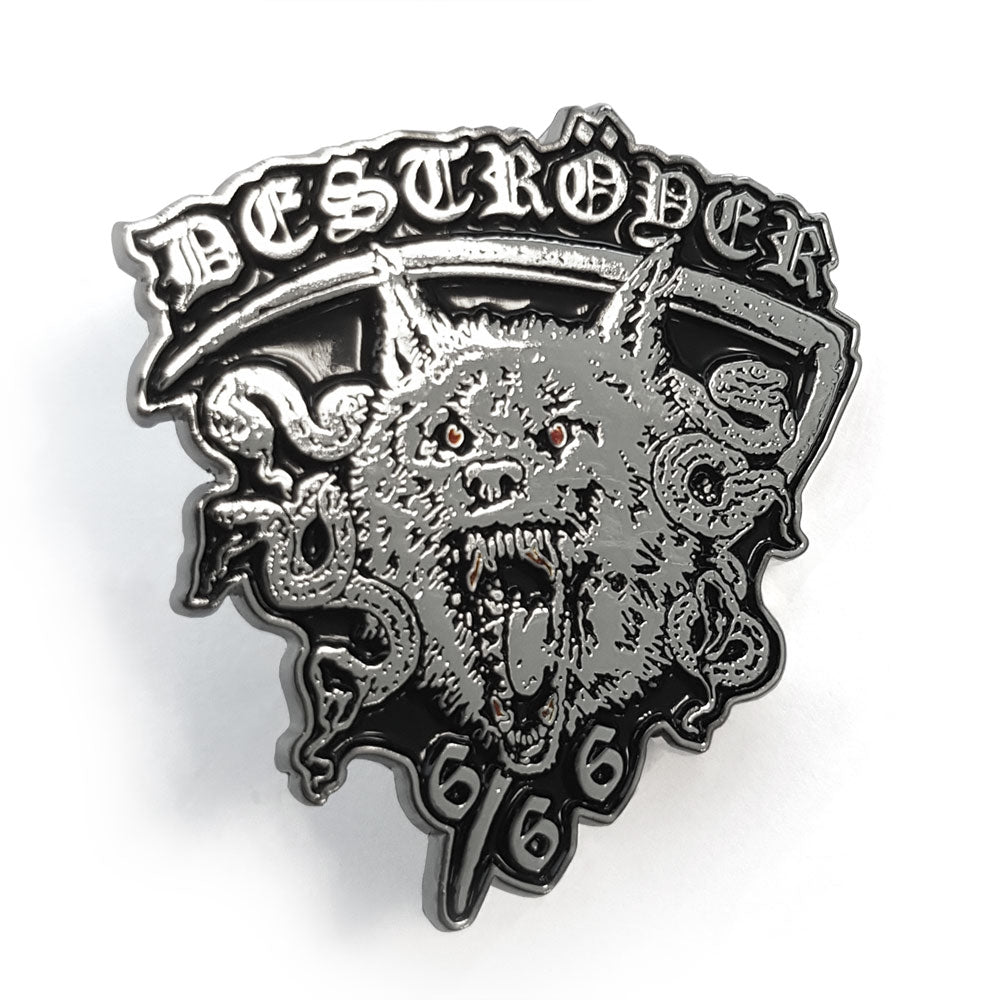 Deströyer 666 - Wolfhead - METAL PIN - Season of Mist
