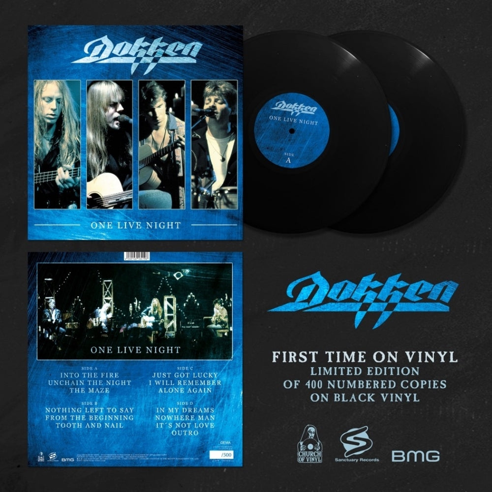 Dokken - One Night Live - DOUBLE LP GATEFOLD - Church Of Vinyl