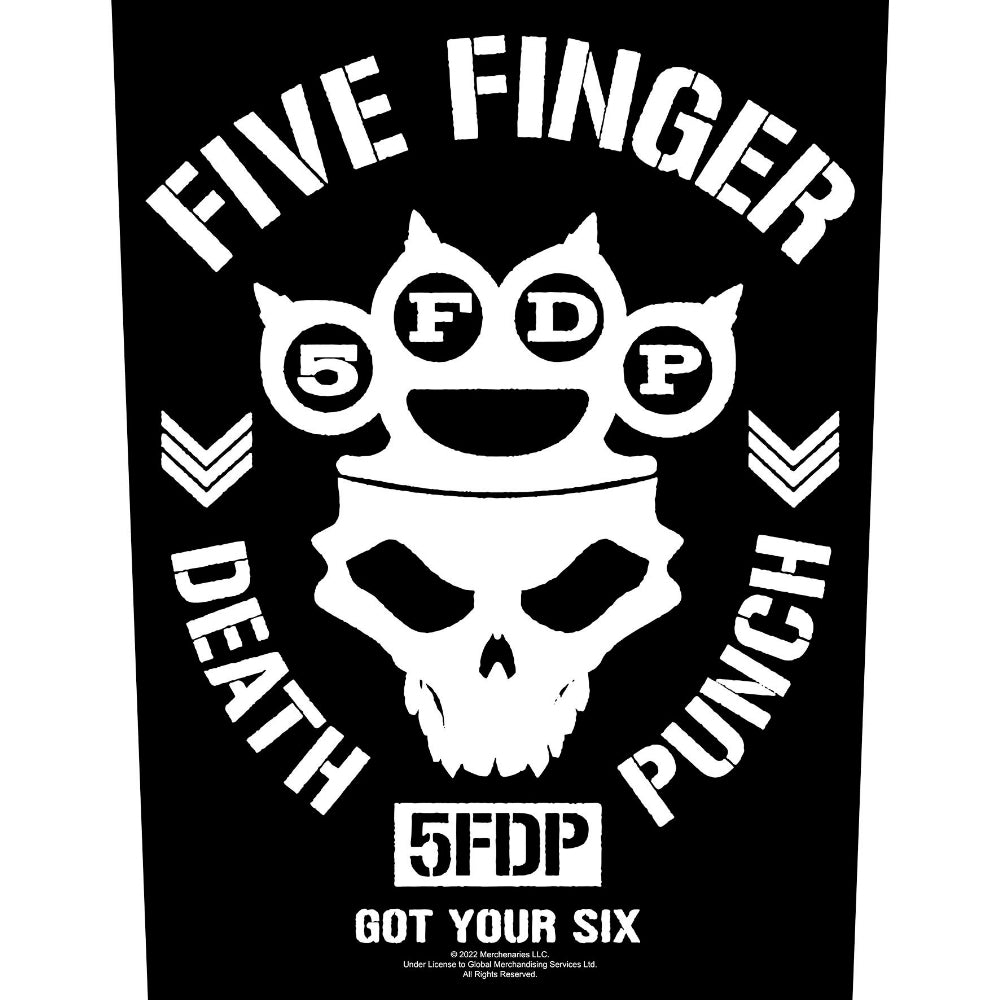 Five Finger Death Punch - Got Your Six - BACKPATCH - Razamataz