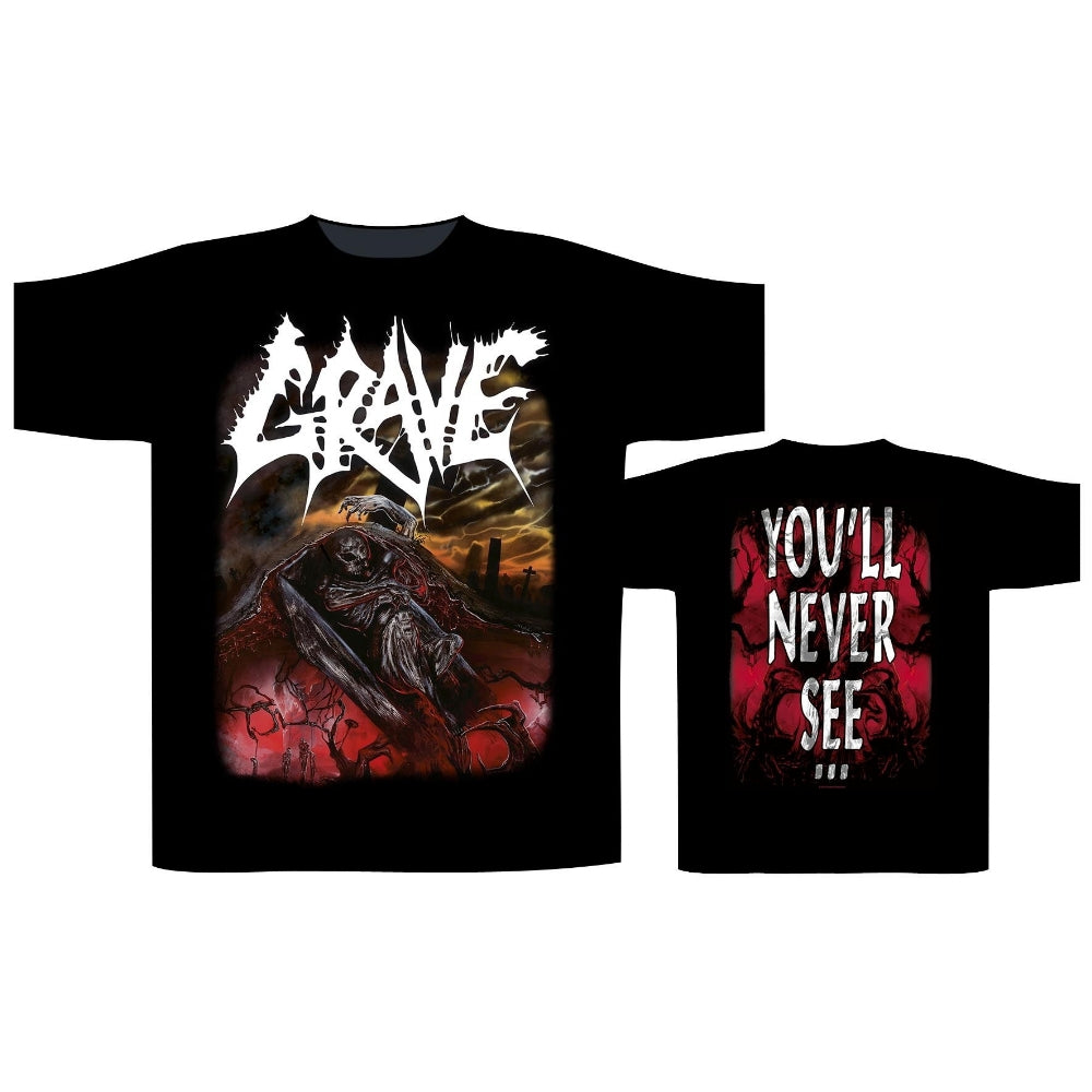 Grave - You'll Never See - T-shirt - Razamataz