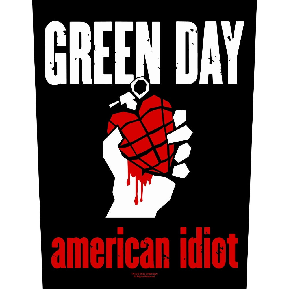 Green Day - American Idiot - BACKPATCH - Razamataz