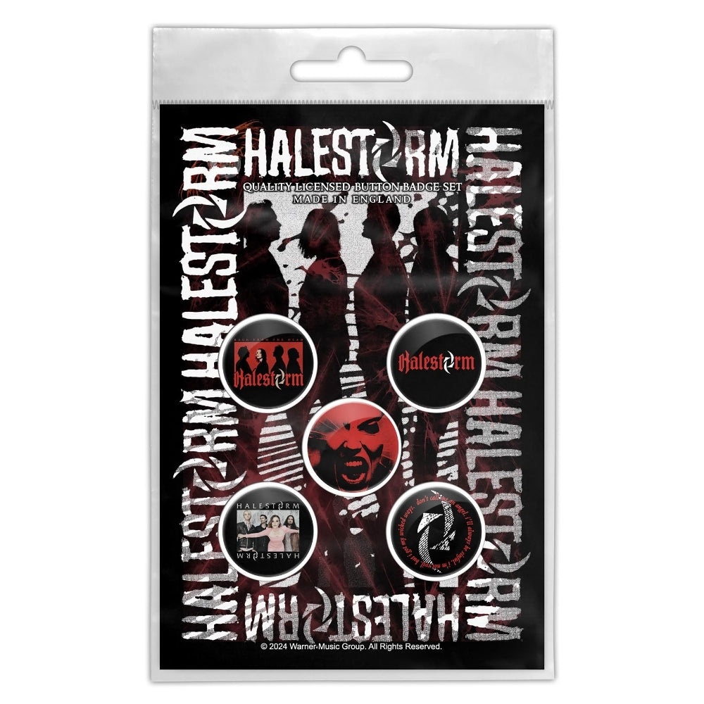 Halestorm - Portrait - BUTTON BADGE SET - Razamataz