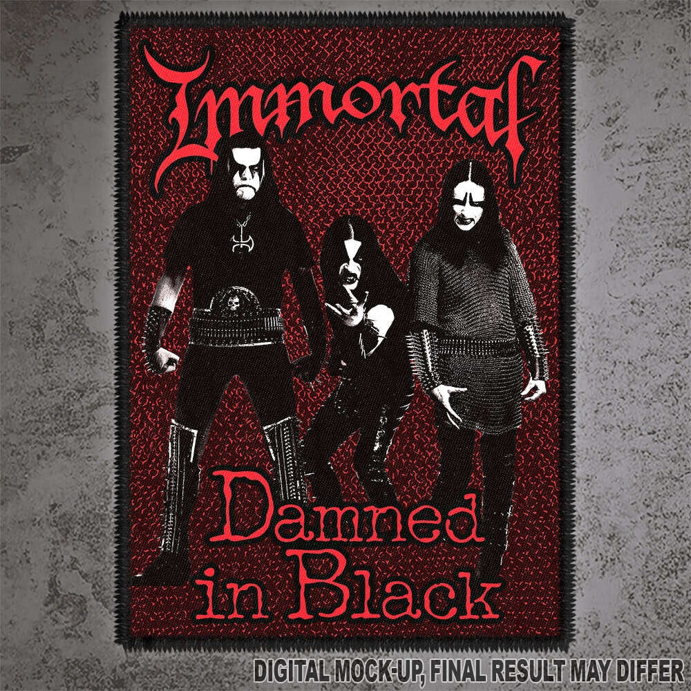 Immortal - Damned In Black - Patch - Osmose Productions