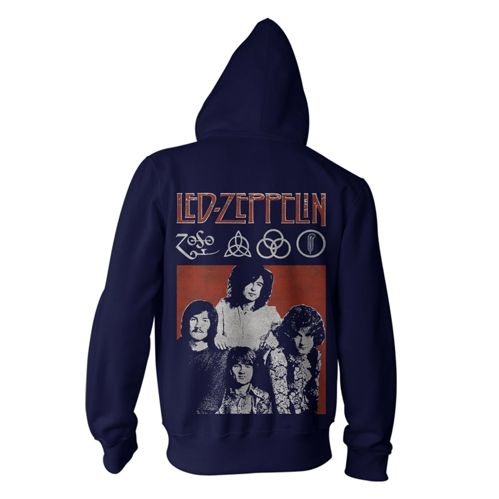 Led Zeppelin - Photo - Hooded Sweat Shirt Zip - PHD - Image 2