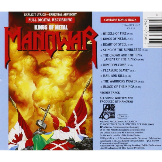 Manowar - Kings Of Metal - CD - Atlantic - Image 2