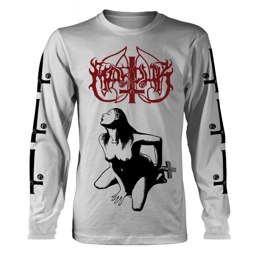 Marduk - Fuck Me Jesus (white) - Long Sleeve (Men) – Season of