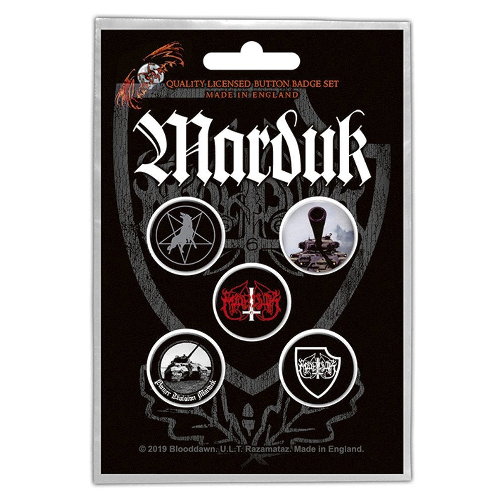 Marduk - Panzer Division - BUTTON BADGE SET - Razamataz