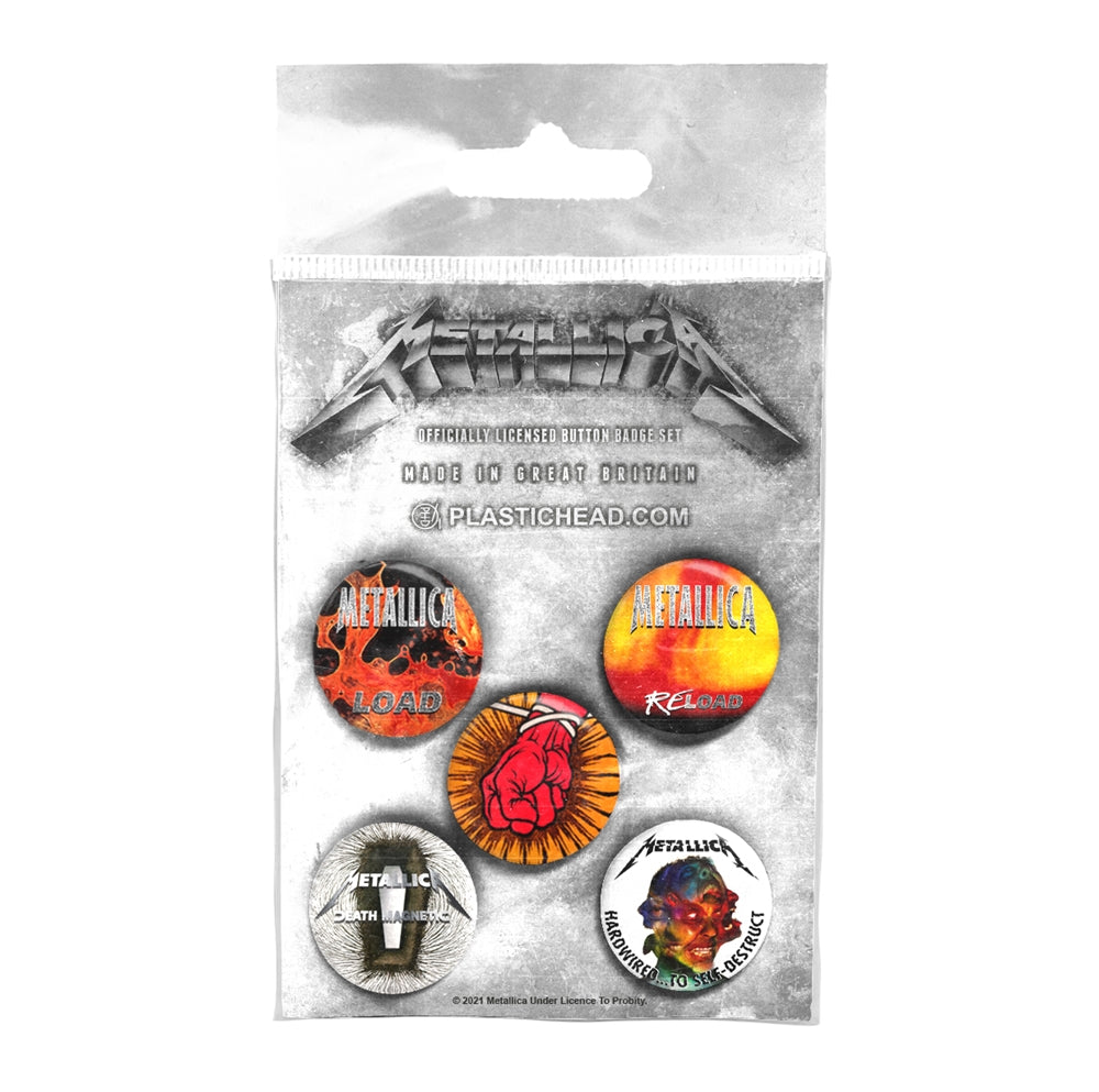 Metallica - Albums 1996-2016 - BUTTON BADGE SET - PHD