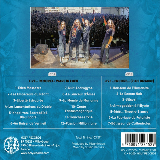 Misanthrope - LIVE - Immortal Wars In Eden - 2CD DIGIPAK - Holy Records - Image 2