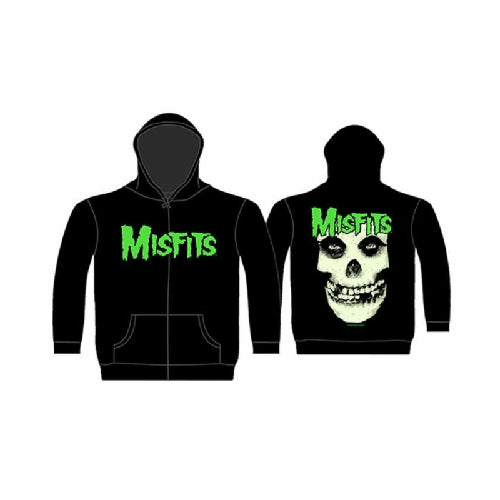 Misfits - Jarek Skull - Hooded Sweat Shirt Zip - Razamataz
