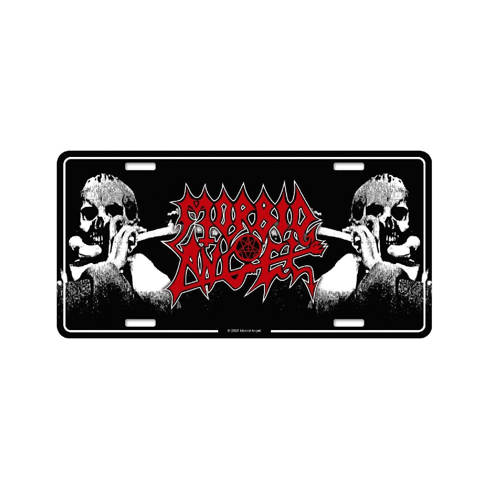 Morbid Angel - Leading the Rats - License plate - Razamataz