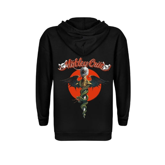 Mötley Crüe - Dr. Feelgood Logo - Hooded Sweat Shirt Zip - PHD - Image 2