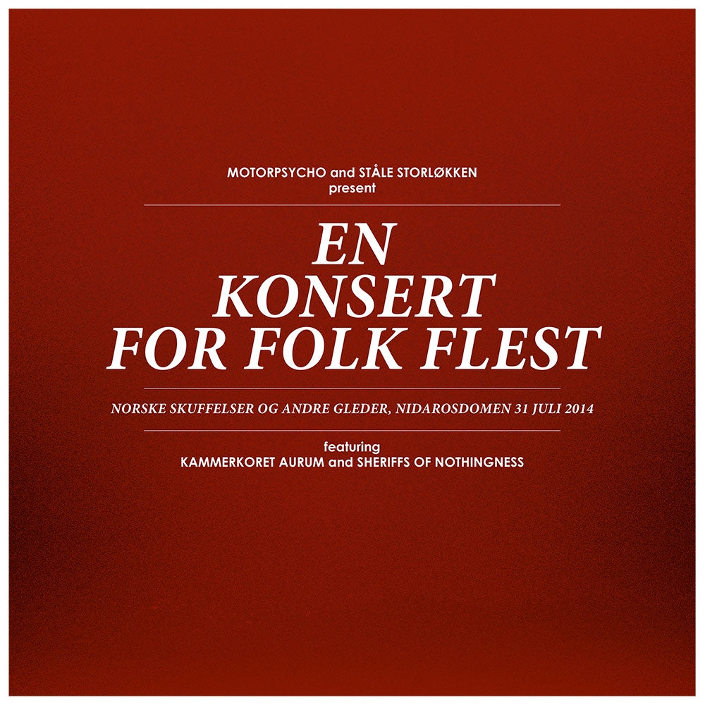Motorpsycho - En Konsert For Folk Flest - DOUBLE LP GATEFOLD + CD + DVD - Stickman Records