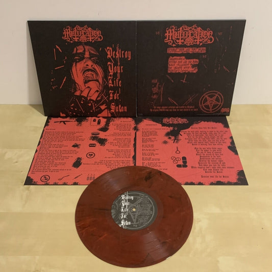 Mutiilation - Destroy Your Life For Satan - 10" coloured vinyl - Osmose Productions - Image 2