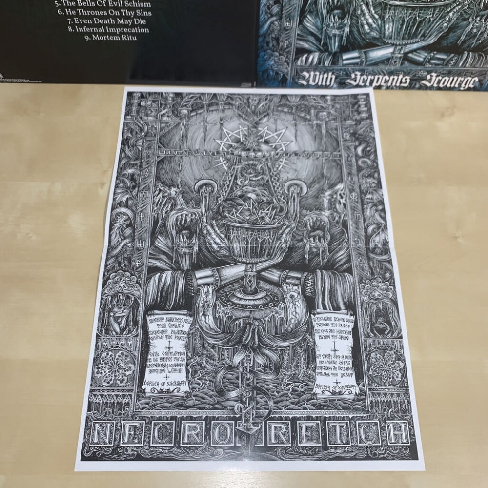 Necrowretch - With Serpents Scourge - LP Gatefold - Osmose Productions - Image 3
