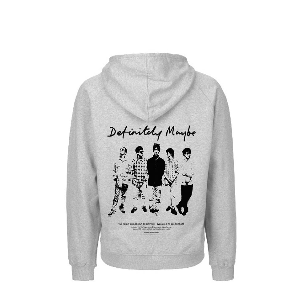 Oasis - Definitely Maybe Promo - Hooded Sweat Shirt Zip - PHD - Image 2