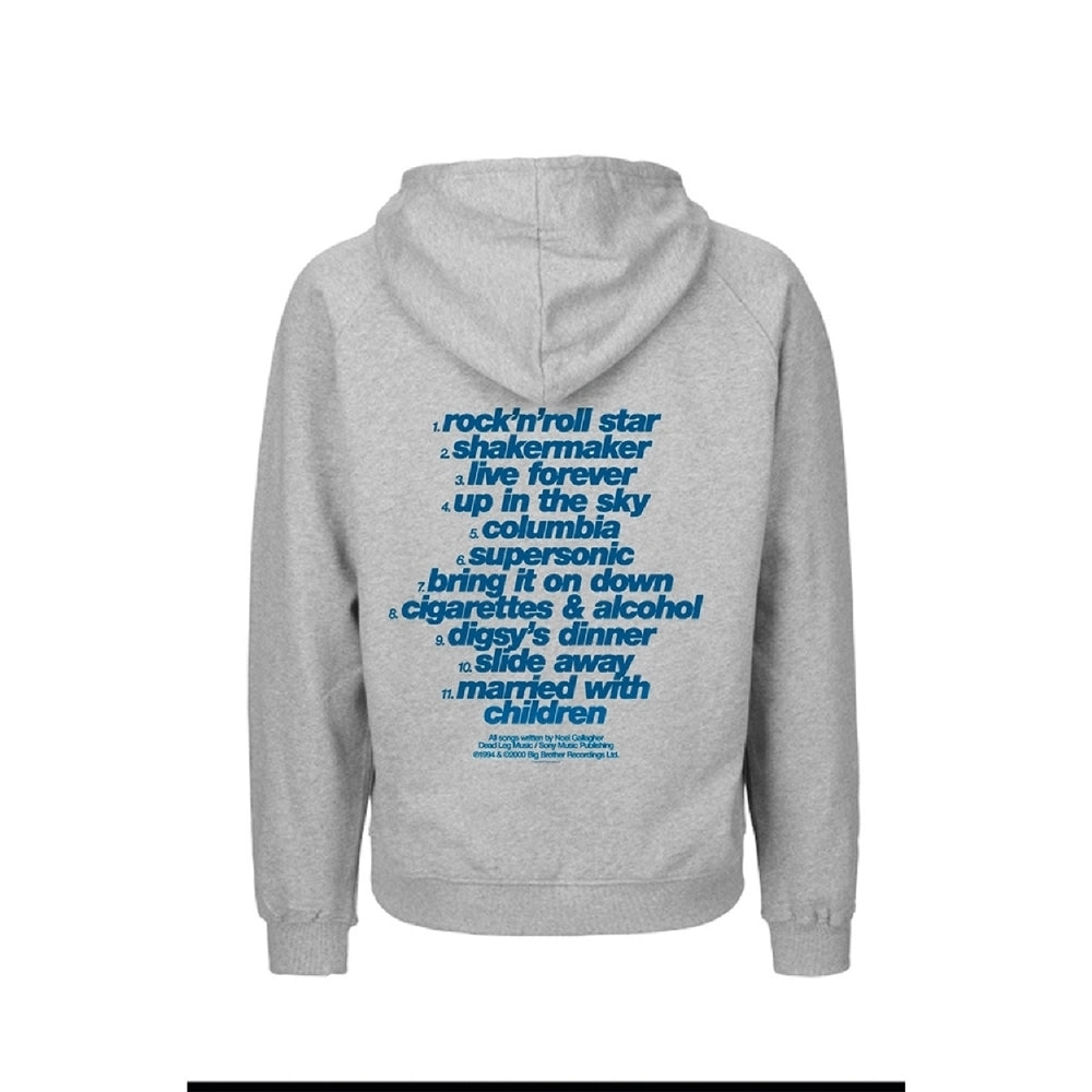 Oasis - Definitely Maybe Tracklistning - Hooded Sweat Shirt Zip - PHD - Image 2