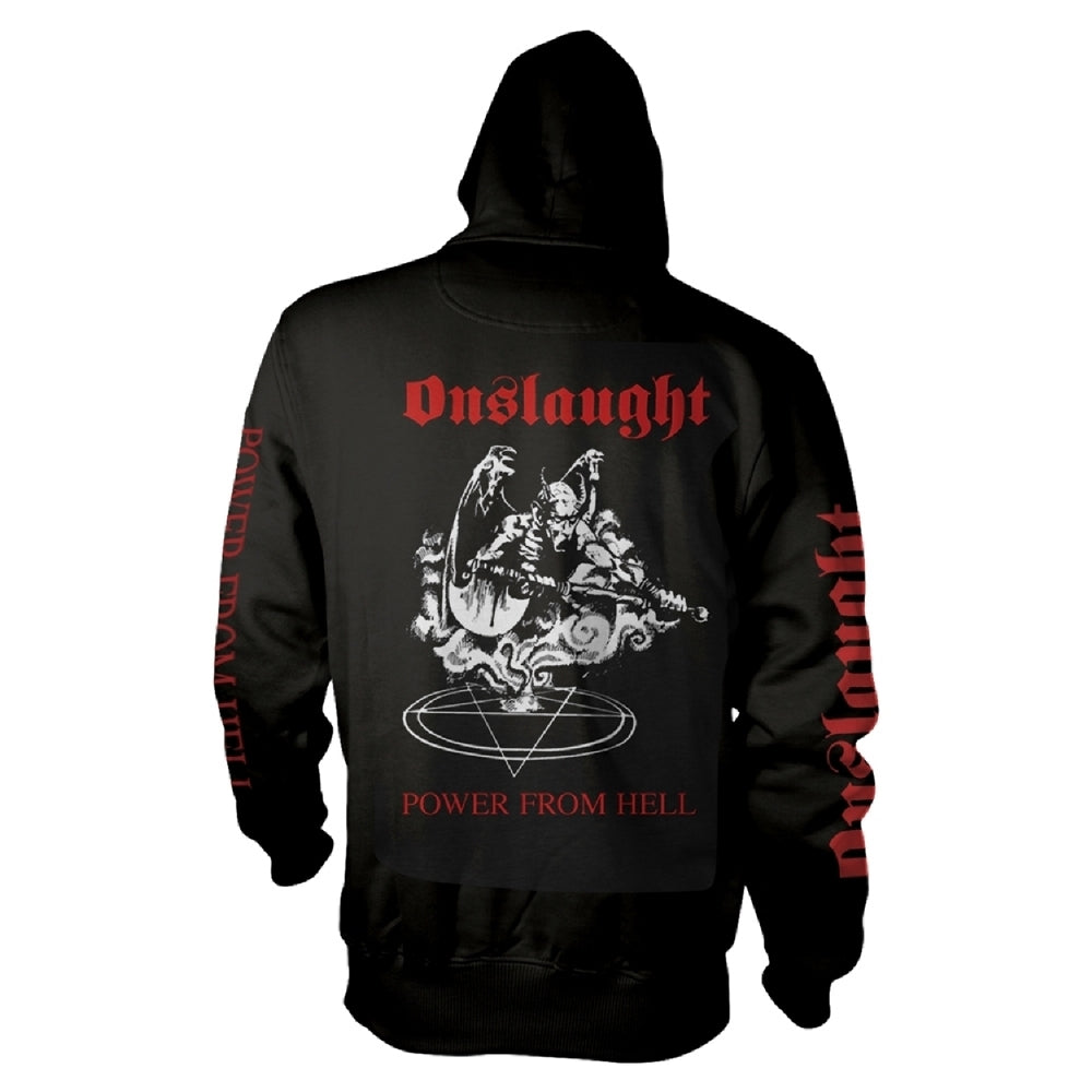 Onslaught - Power From Hell - Hooded Sweat Shirt - PHD - Image 2