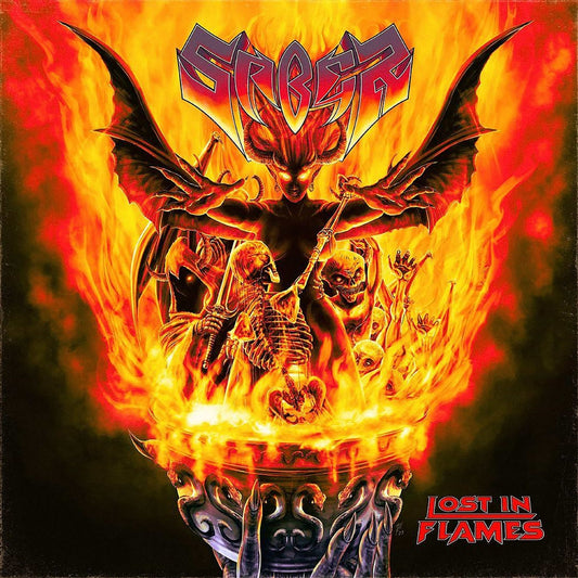 Saber - Lost In Flames - LP COLOURED - Rock Of Angels Records - Image 2