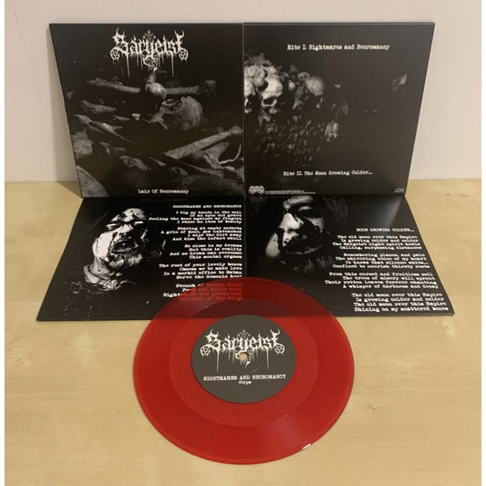 Sargeist - Lair Of Necromancy - 7" vinyl coloured - Osmose Productions - Image 2