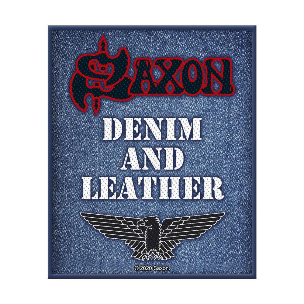 Saxon - Denim & Leather - Patch - Razamataz