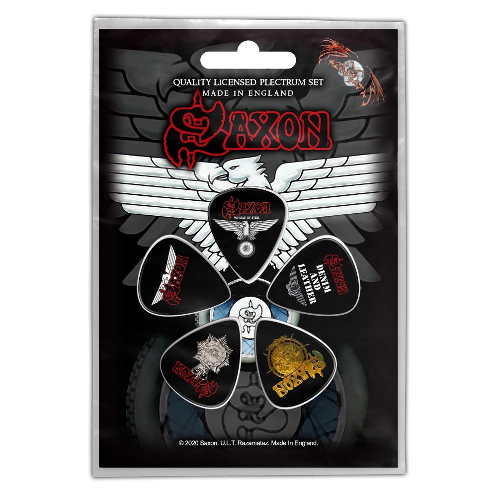 Saxon - Wheels Of Steel - Guitar Pick Set - Razamataz