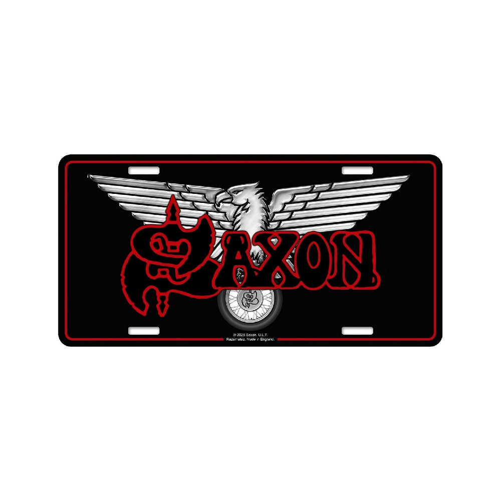 Saxon - Wheels Of Steel - License plate - Razamataz