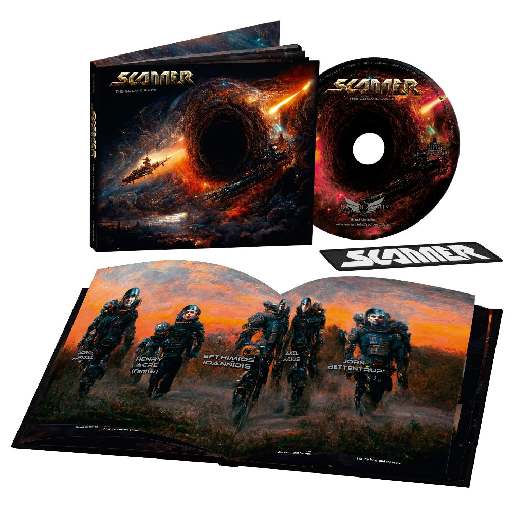 Scanner - Cosmic Race - CD Digibook + patch - Rock Of Angels Records - Image 2