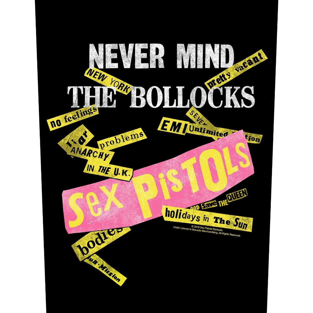 Sex Pistols - Never Mind The Bollocks - BACKPATCH - Razamataz