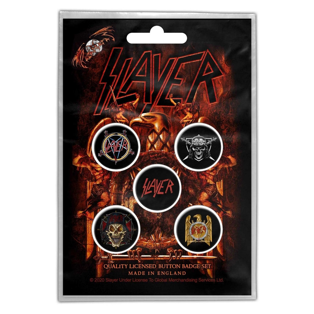 Slayer - Eagle - BUTTON BADGE SET - Razamataz