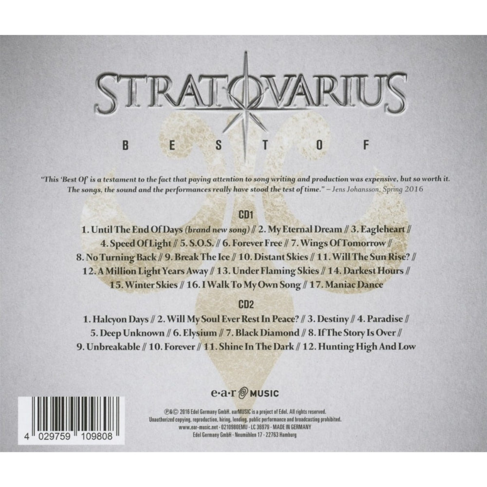 Stratovarius - Best Of - DOUBLE CD - earMUSIC - Image 2
