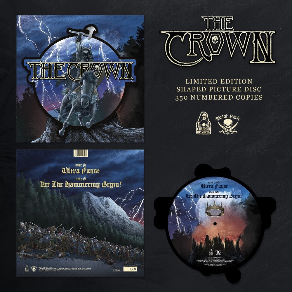 The Crown - Ultra Faust - SHAPED VINYL - Church Of Vinyl