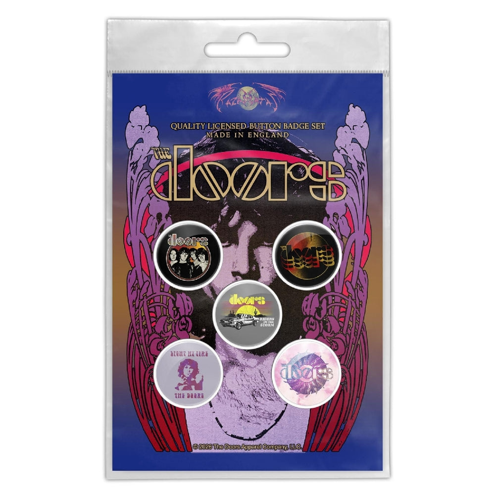 The Doors - Jim Morrison - BUTTON BADGE SET - Razamataz