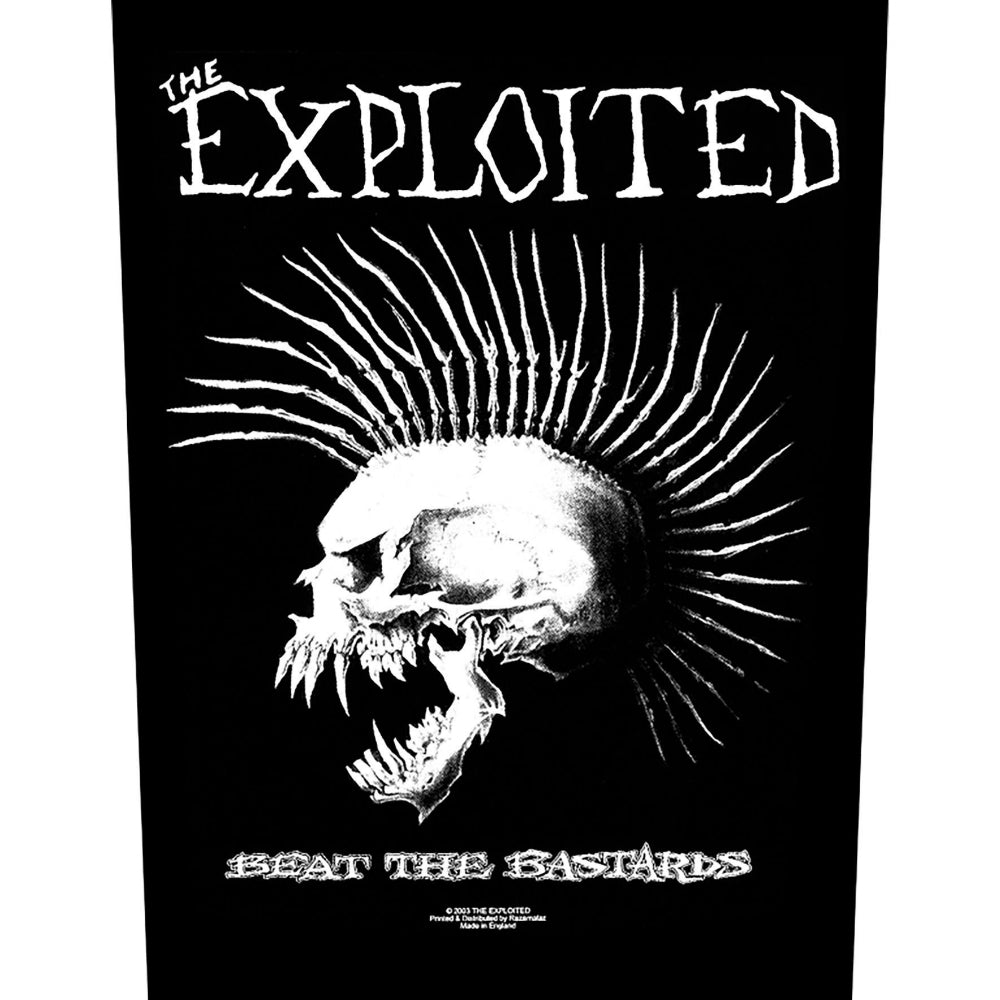 The Exploited - Beat The Bastards - BACKPATCH - Razamataz