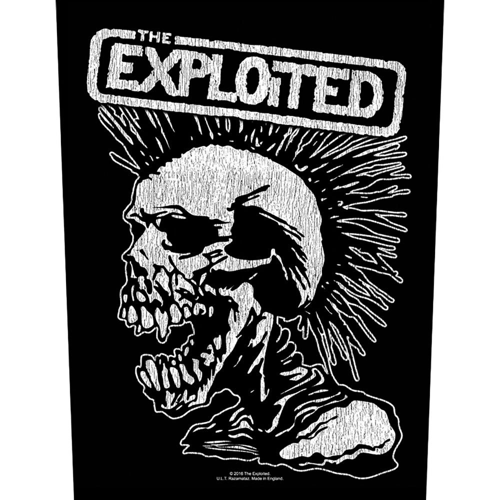 The Exploited - Vintage Skull - BACKPATCH - Razamataz