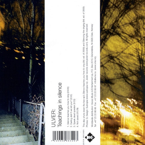Ulver - Teachings in Silence - CD - Jester Records