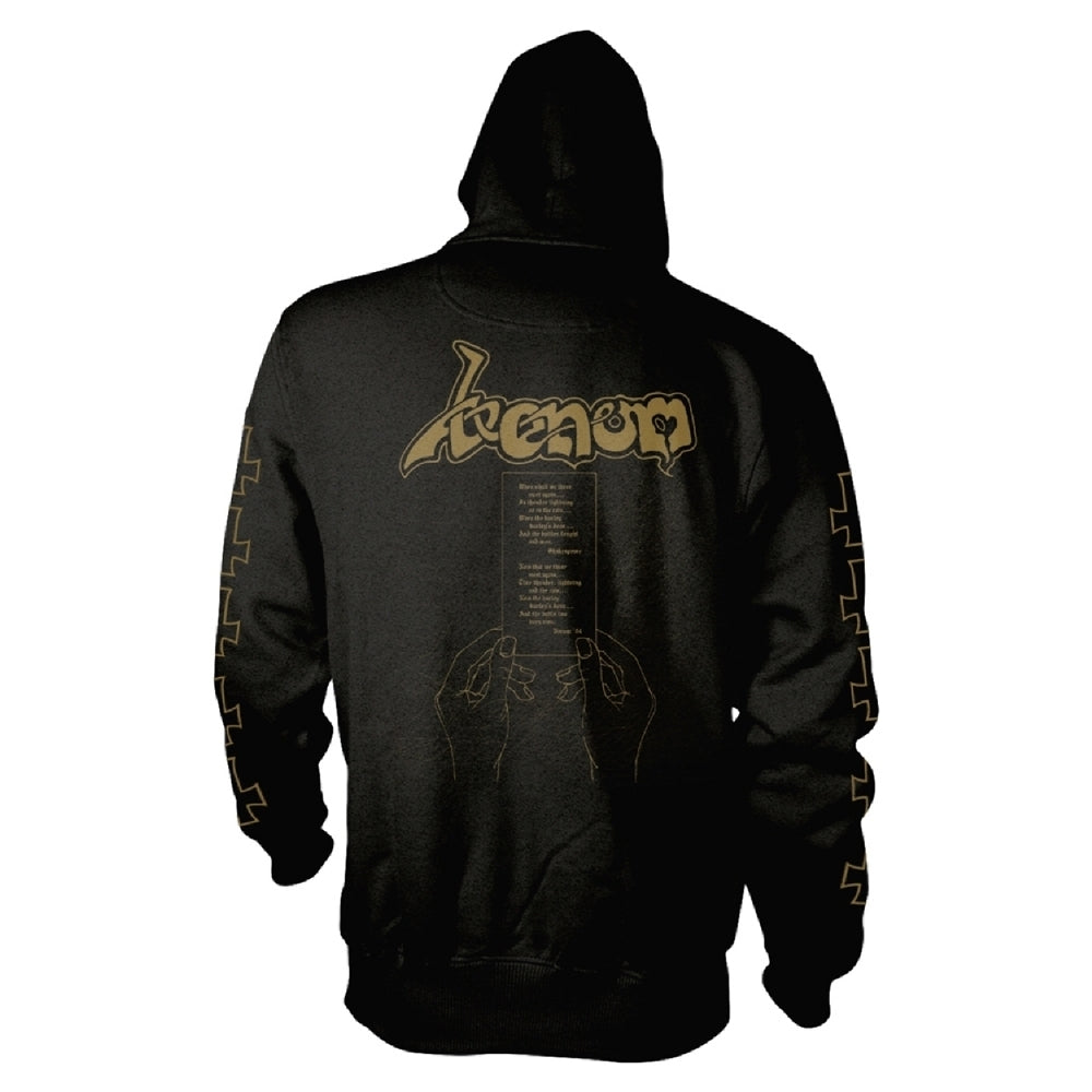 Venom - At War With Satan (Gold) - Hooded Sweat Shirt Zip - PHD - Image 2