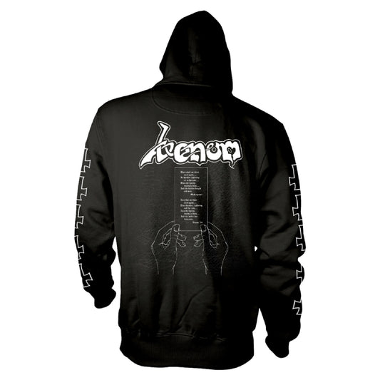 Venom - At War With Satan (White) - Hooded Sweat Shirt - PHD - Image 2