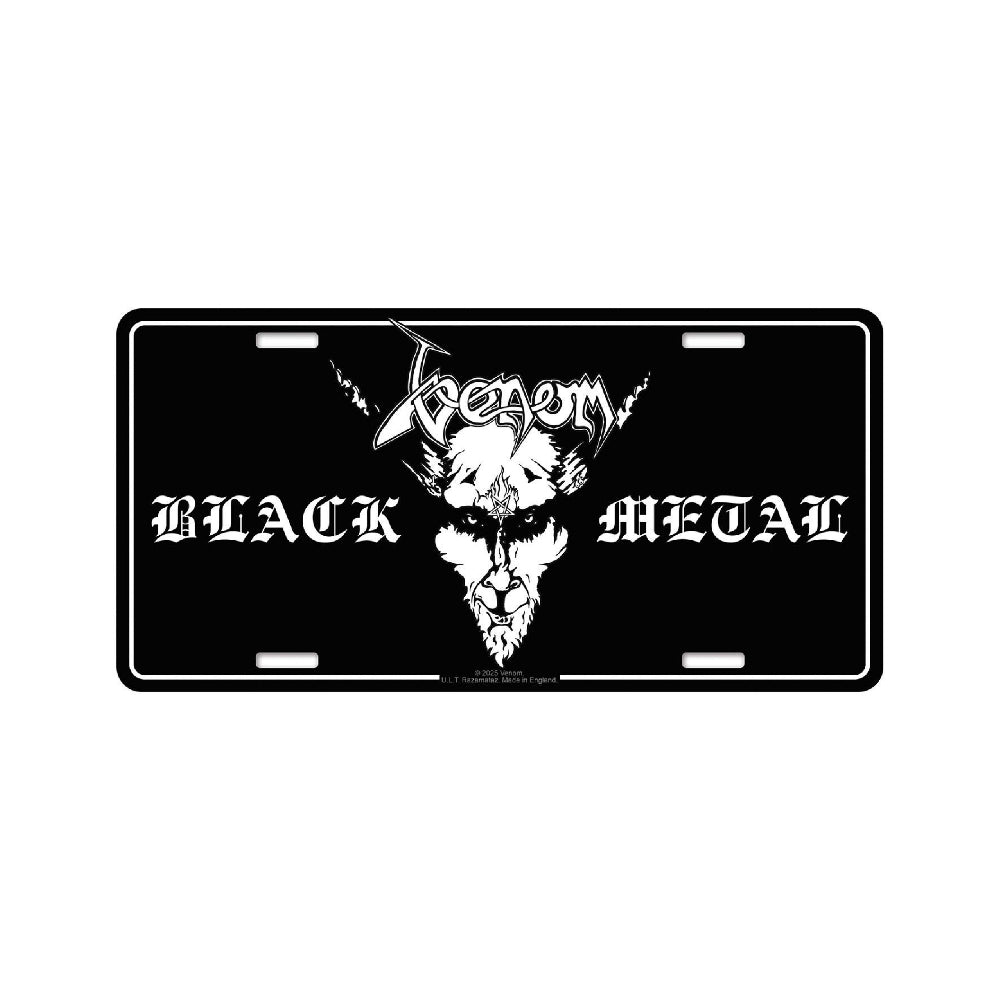 Venom - Black Metal - License plate - Razamataz