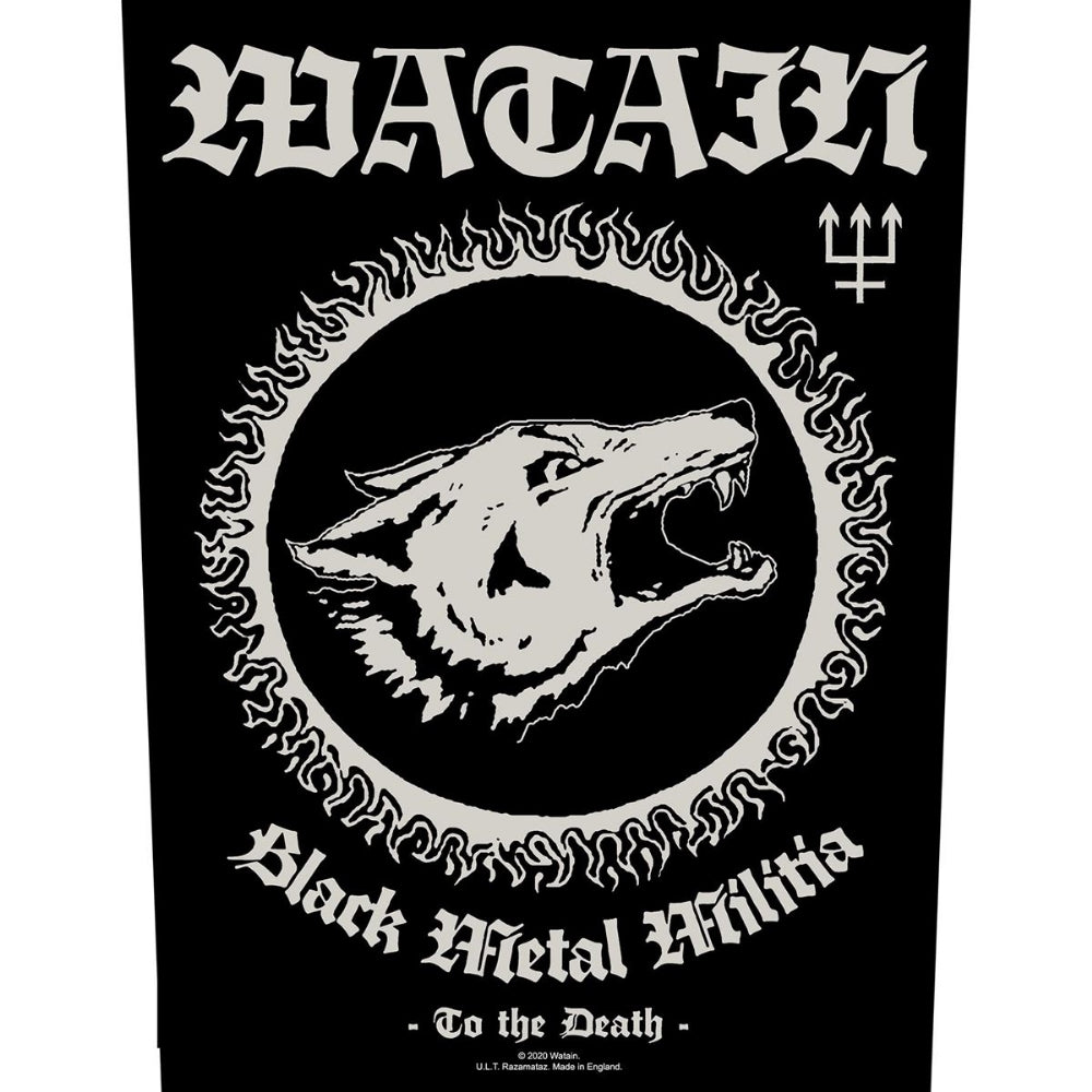 Watain - Black Metal Militia - BACKPATCH - Razamataz