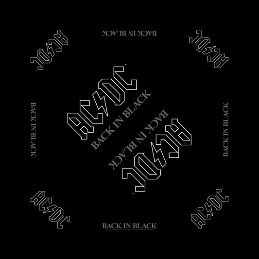 AC/DC - Back In Black - Bandana - Razamataz