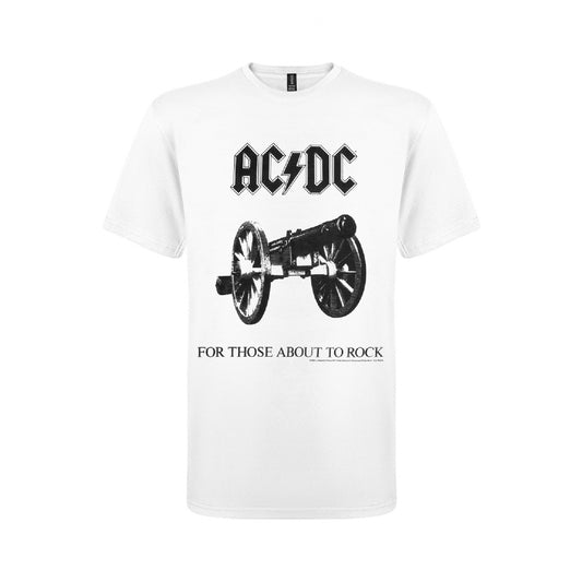 AC/DC - For Those About To Rock (White) - T-shirt - PHD