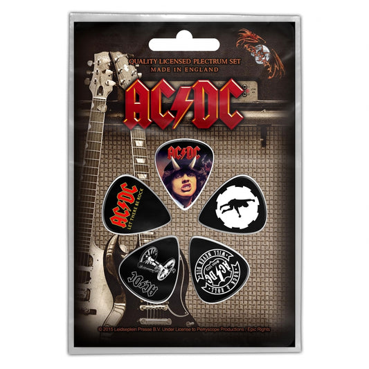 AC/DC - Highway / For Those / Let There - Guitar Pick Set - Razamataz